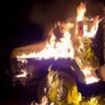 Партизани спалили ворожу військову вантажівку, яка мала прямувати під Покровськ