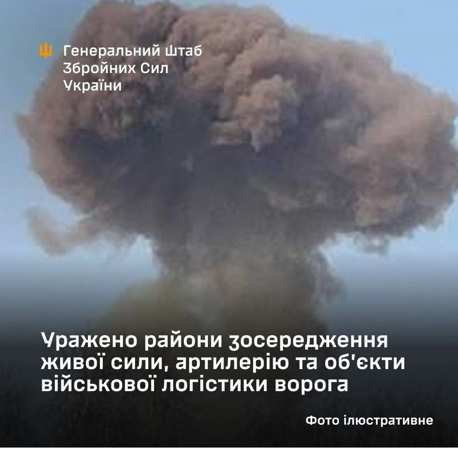 Сили оборони атакували скупчення живої сили та логістику ворога на окупованих територіях - Генштаб